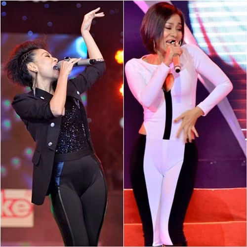 Những mẫu quần bó chặt vào cơ thể đã khiến nhiều người đẹp Việt gặp nhiều tình huống trớ trêu như lộ cùng nhạy cảm trên sân khấu.