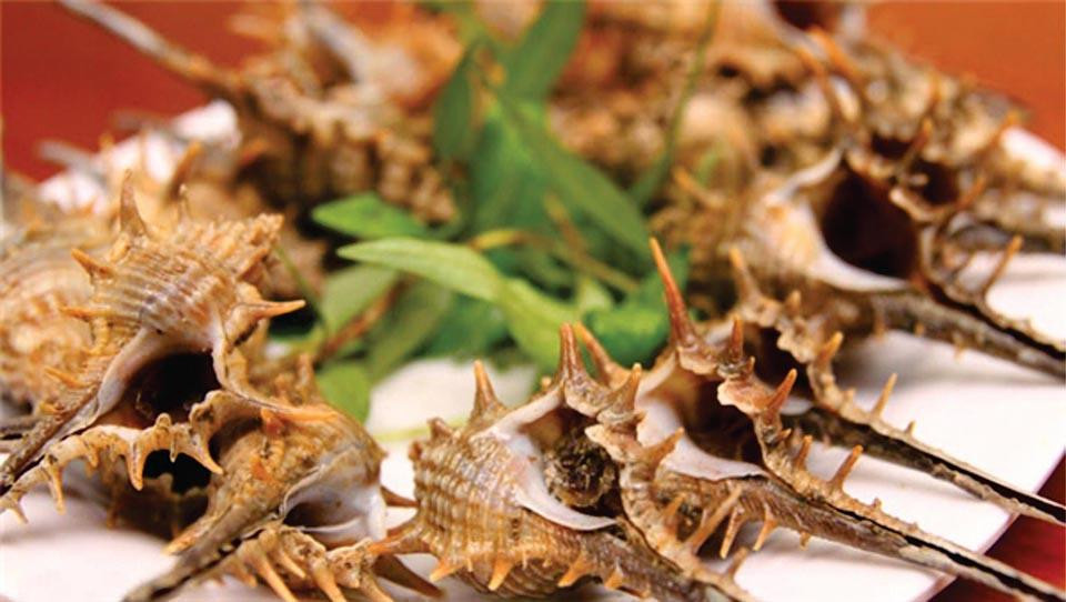 Cũng như những loài ốc khác, ốc gai có thể chế biến được thành nhiều món ngon. Có người mê mẩn với ốc gai nướng mỡ hành, có người thích xào sả ớt, còn với ai muốn đơn giản thì hấp sả là nhanh nhất và cũng là cách để người ăn cảm nhận đủ cái vị lạ của loại ốc này. Ảnh: Internet. Mời độc giả theo dõi video "Chế biến món ngon từ nấm đông cô". Nguồn: VTC.