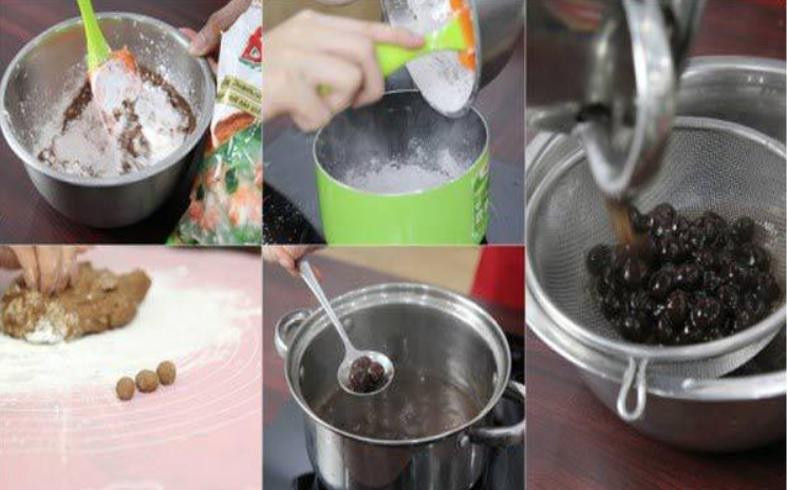 Cach lam sua tuoi tran chau duong den don gian giai nhiet ngay he-Hinh-2