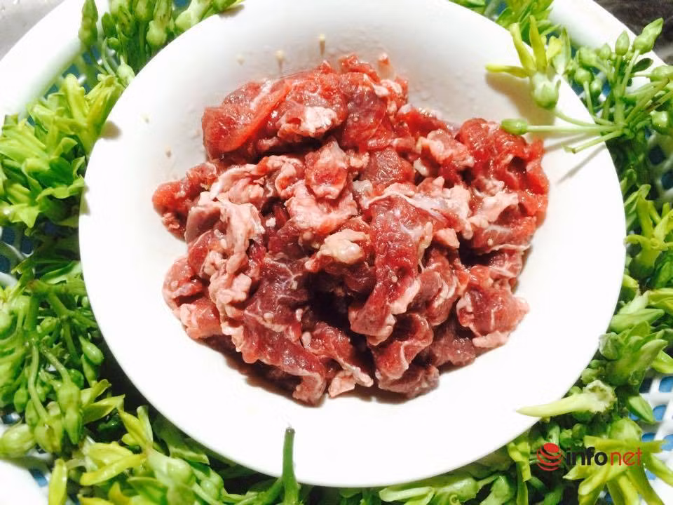 Cach lam mon hoa thien ly xao thit bo thom mat, ngot bui-Hinh-2