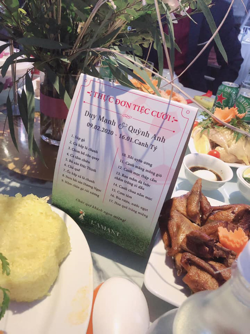 Choang voi thuc don co cuoi nha Duy Manh co toi 17 mon