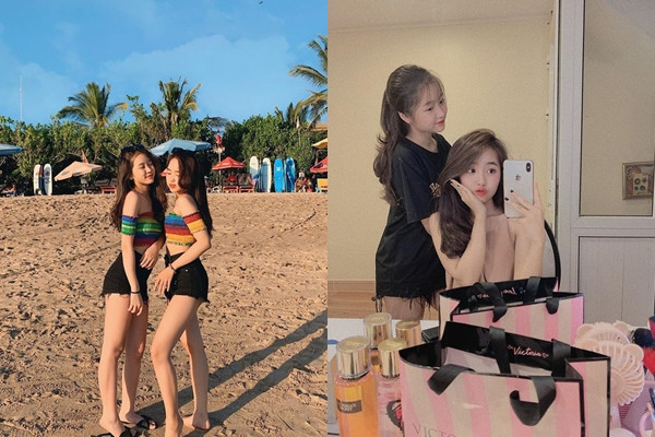"Cặp chị em Việt xinh đẹp, nóng bỏng khiến cư dân mạng không biết nên chọn chị hay em", "Hai nữ sinh nhan sắc ấn tượng có thể làm bạn yêu ngay từ cái nhìn đầu tiên"... đó là một số tít bài mà báo đã đặt.