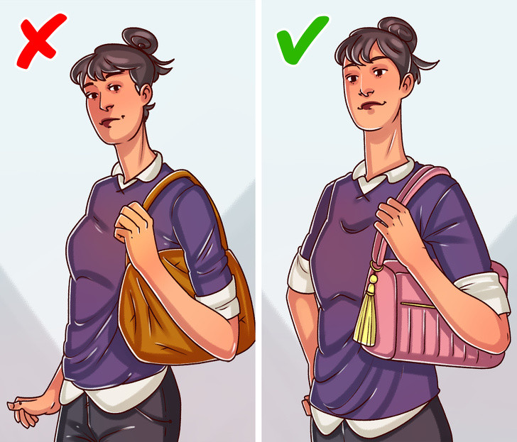 Chọn loại túi chắc chắn: Những chiếc túi có form chắc chắn, các ngăn rõ ràng bên trong sẽ giúp khối lượng được phân bố đều hơn. Nên chọn loại túi này để không gây đau người.