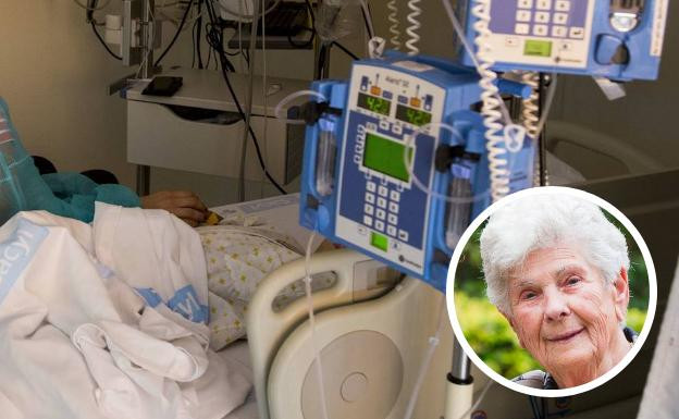 Cam dong cu ba 90 tuoi nhiem COVID-19 nhuong may tho cho nguoi tre hon