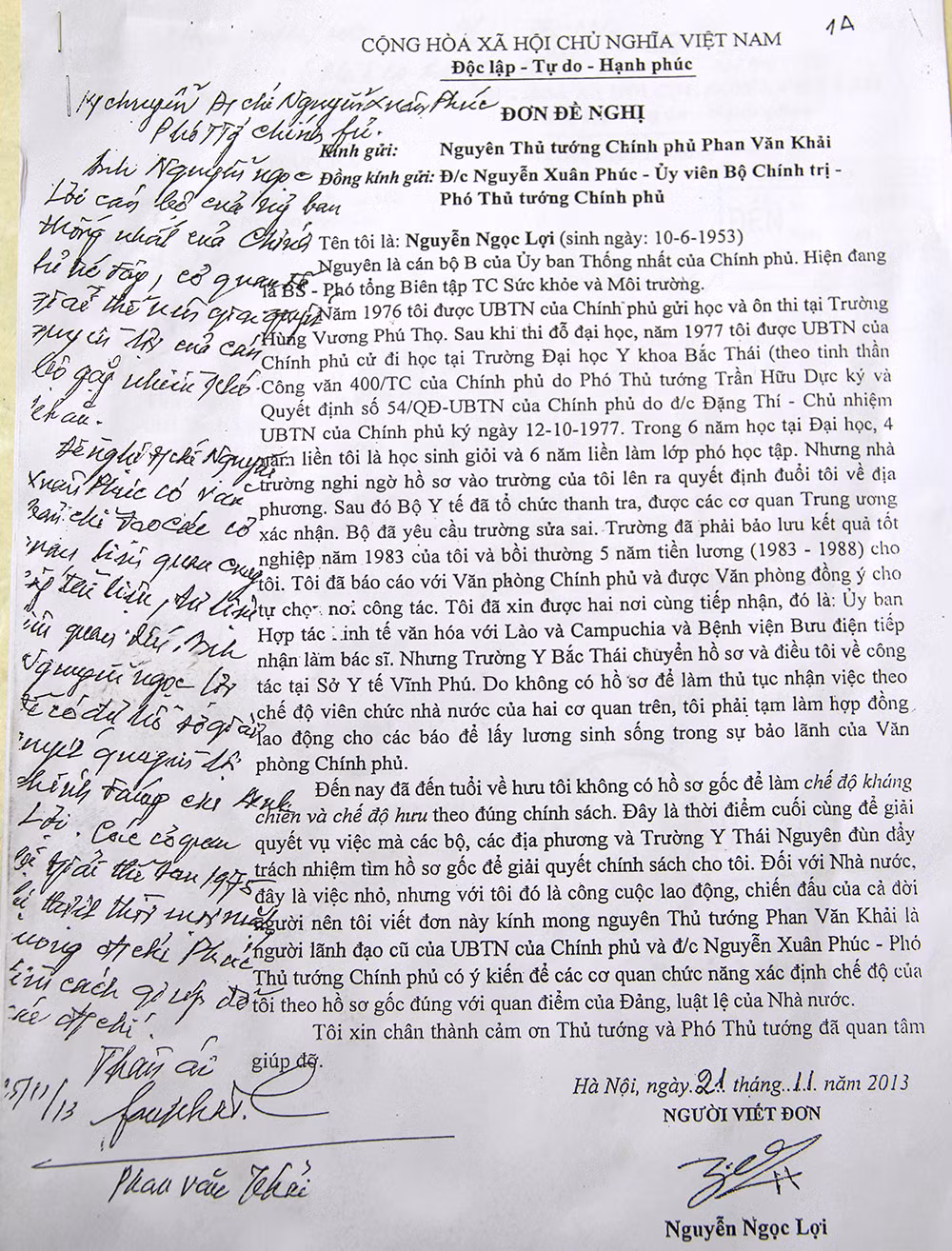 Từ năm 1990 đến 2019, ông làm đơn gửi đến các bộ, sở có trách nhiệm liên quan nhưng không được giải quyết thỏa đáng. Năm 2020, Phó Thủ tướng Trương Hòa Bình chỉ đạo Thanh tra Chính phủ xác minh vụ việc.
