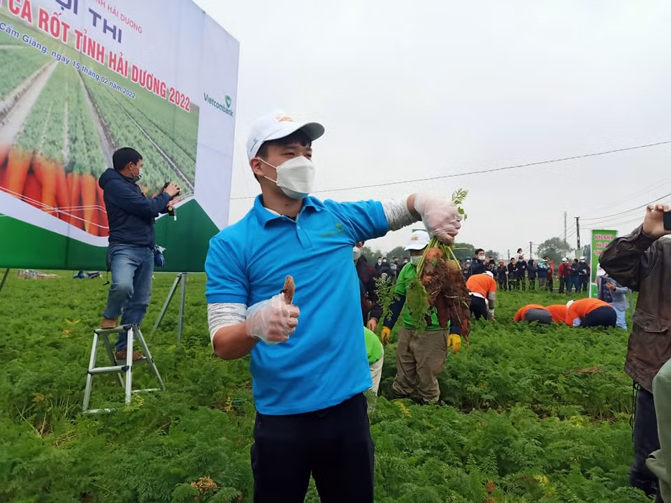 Trong số 5 đội tham gia thi thu hoạch cà rốt, Hoàng Đức làm đội trưởng đội 3, Trọng Đại làm đội trưởng đội 4, Đức Chiến làm đội trưởng đội 5. Nghệ sĩ ưu tú Đăng Dương làm đội trưởng đội 1 và nghệ sĩ, danh hài Bình Trọng làm đội trưởng đội 2. 