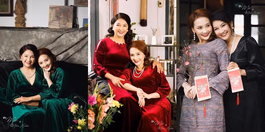 Nhan sac me de Bao Thanh chang kem con gai