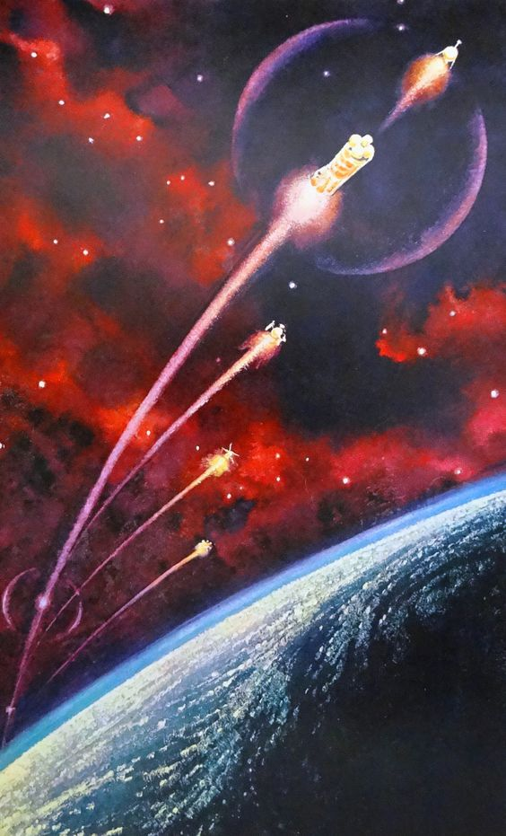 1. Vũ khí cài cắm trong không gian: Có khả năng chống lại tên lửa đạn đạo từ không gian nhưng công nghệ còn non nớt và đòi hỏi phản ứng nhanh. (Ảnh: pinterest)