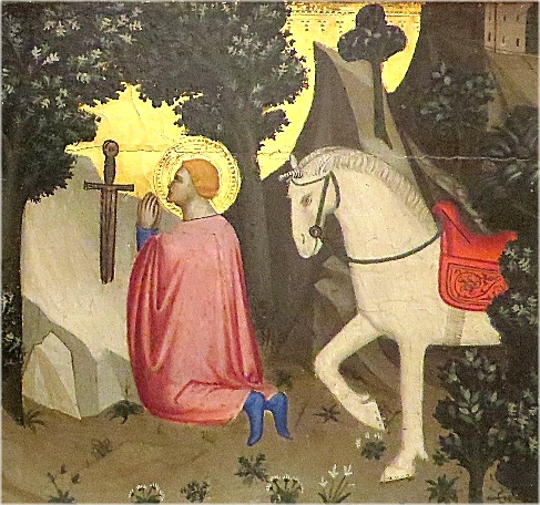 San Galgano, một hiệp sĩ quý tộc, sau khi có một cảnh mộng về Tổng lãnh Thiên Thần Michael, quyết định từ bỏ thú vui thế tục để trở thành một ẩn sĩ.