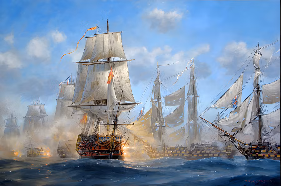 Đặc điểm nổi bật của nó là số lượng pháo lớn và sự cồng kềnh do có 4 boong pháo.