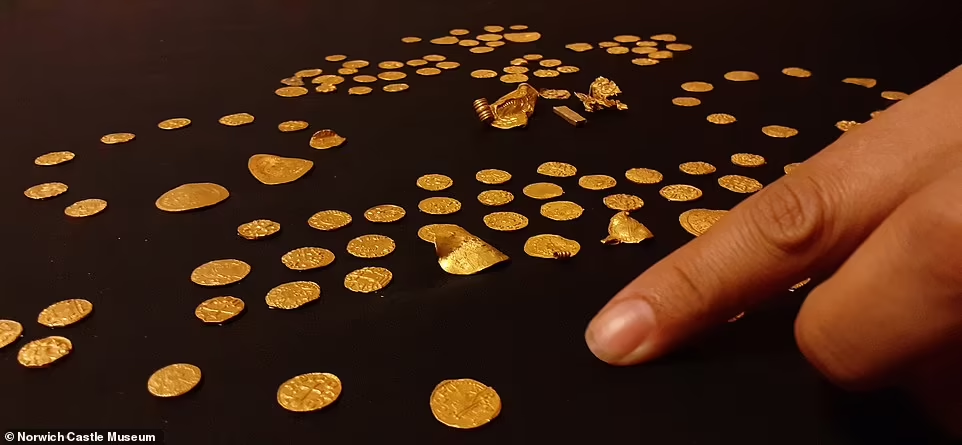 Một số đồng tiền từ kho báu này giống với những đồng tiền tìm thấy trong một chiếc ví tại Sutton Hoo, cho thấy khả năng kho báu này có thể thuộc về một người thường lui tới Merovingian cổ đại.