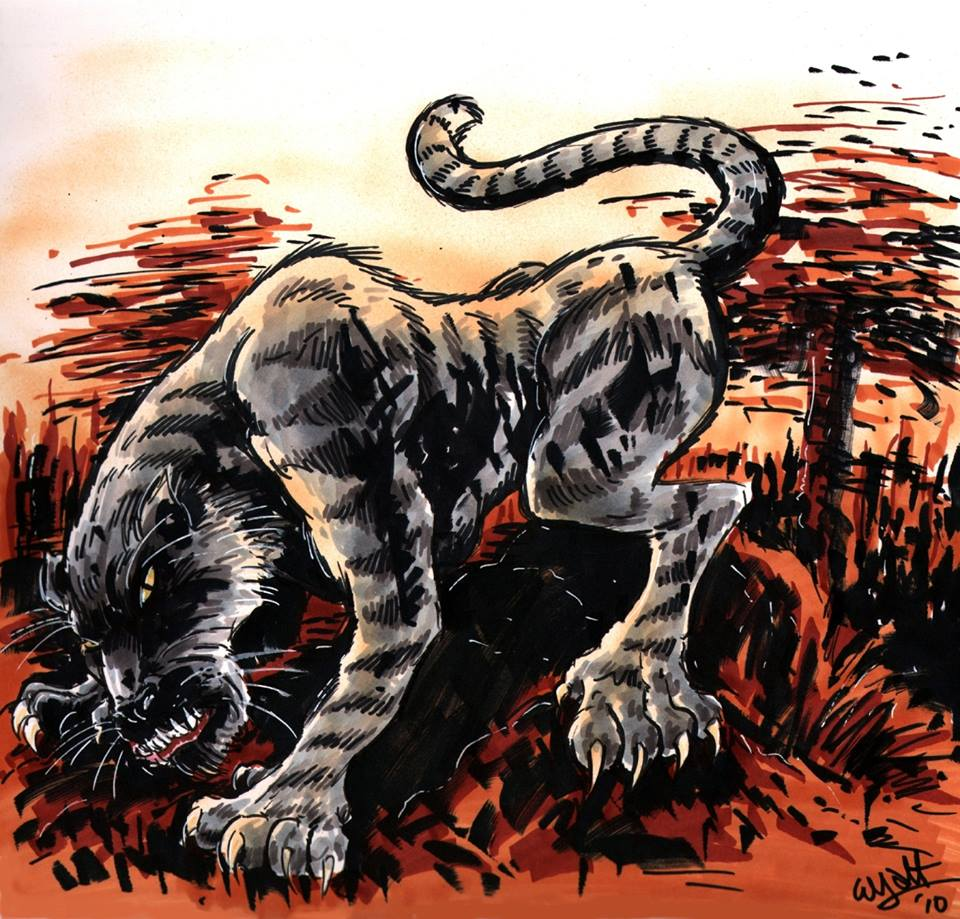 8. Nunda: Mèo rừng khổng lồ ở Tanzania, to lớn và mạnh mẽ hơn sư tử, được cho là là loài thú ăn thịt mới.