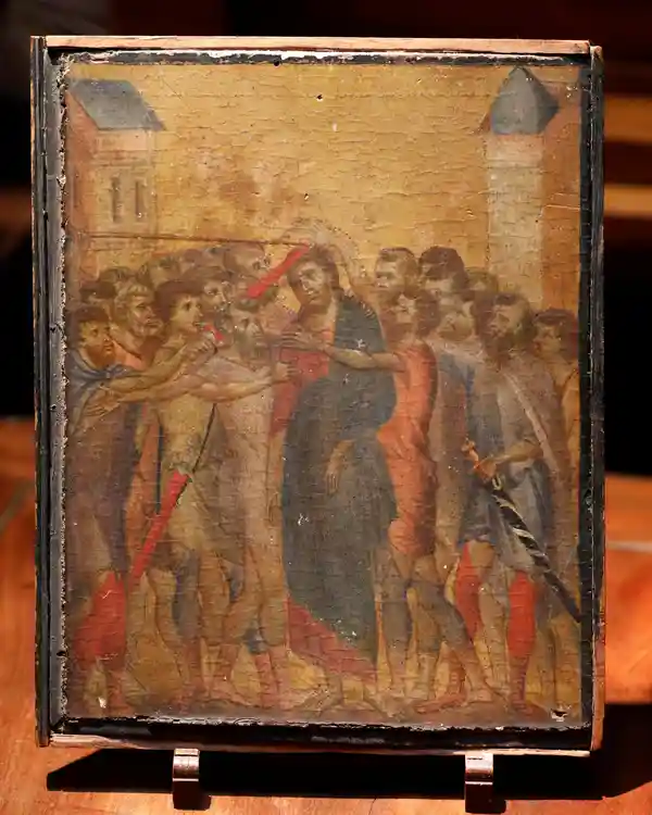 Philomène Wolf, một nhà đấu giá ở miền bắc nước Pháp, đã phát hiện ra giá trị của bức tranh và các kiểm tra sau đó đã xác nhận tác giả là Cimabue. (Ảnh: The Guardian)