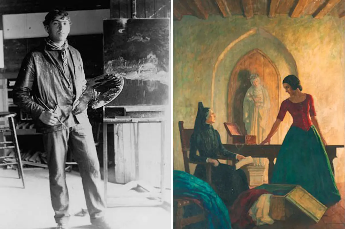 Bức tranh này là một trong bốn tác phẩm được vẽ cho ấn bản năm 1939 của cuốn tiểu thuyết "Ramona" của nhà văn Helen Hunt Jackson. Tác phẩm mô tả sự căng thẳng giữa nhân vật Ramona và người mẹ nuôi của cô.