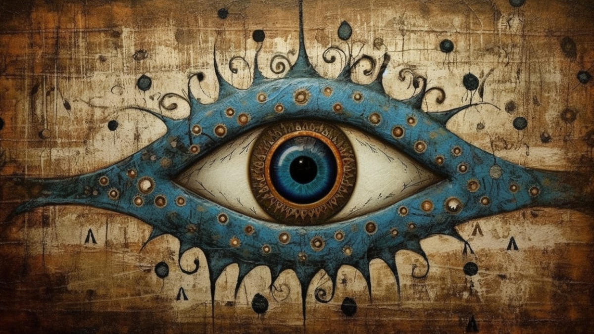 Người ta tin rằng mắt quỷ được hình thành từ sự thèm khát, đố kỵ, ghen tuông và có thể gây tai họa như bệnh tật cho trẻ em, phụ nữ có thai, hay làm hại vườn cây, vật nuôi. (Ảnh: Aish.com)