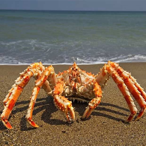 Với phần bụng nhỏ và giấu dưới mai, cua Hoàng Đế đã thích nghi để trở thành một sinh vật giống cua thực thụ. Hình dạng của chúng giúp chúng bảo vệ mình khỏi kẻ thù và dễ dàng chui vào các khe đá để ẩn nấp.