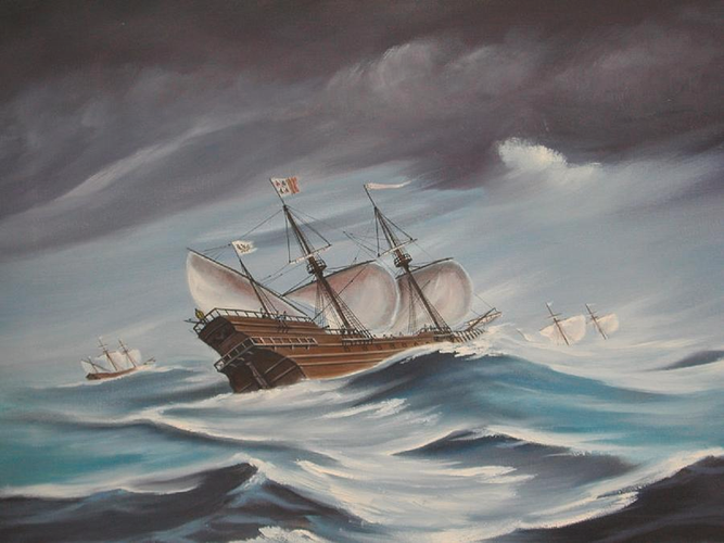 Khi đang trên đường đi, tàu bị một cơn bão đánh chìm cùng với nhiều tàu khác, nằm cách vùng biển Florida khoảng 70 dặm về phía Tây. Số hàng hóa trên tàu bao gồm vàng, bạc, đá quý, và nhiều món đồ cá nhân khác. Mặc dù đã có nhiều nỗ lực trục vớt từ phía Tây Ban Nha, nhưng không thành công.