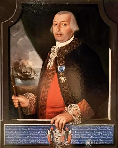 6. Chân dung Bernardo de Galvez: Bức chân dung tại khách sạn Galvez ở Mỹ, khiến người xem cảm thấy đôi mắt trong tranh luôn dõi theo họ. (Ảnh: The Advocate)