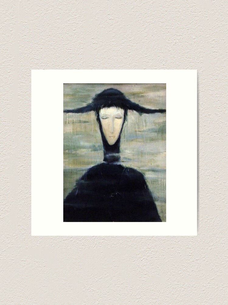 5. The Rain Woman: Bức tranh của Svetlana Telets, vẽ trong 5 tiếng đồng hồ, khiến người mua cảm thấy lo lắng. (Ảnh: Redbubble)