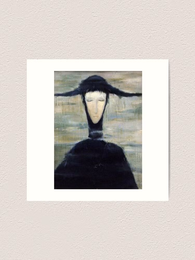 5. The Rain Woman: Bức tranh của Svetlana Telets, vẽ trong 5 tiếng đồng hồ, khiến người mua cảm thấy lo lắng. (Ảnh: Redbubble)