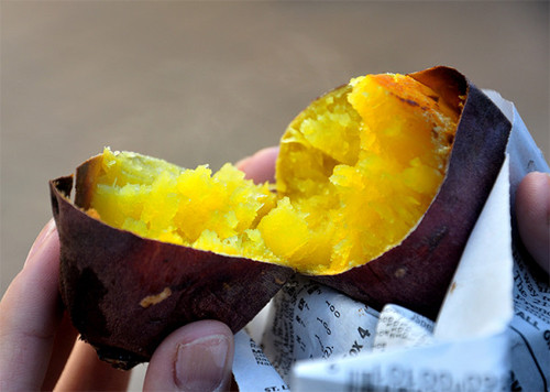 Khoai lang còn dễ bị nhiễm khuẩn alternaria với biểu hiện là các đốm nâu và đen mà dân gian vẫn gọi là hà. Bên trong các đốm này có chứa chất độc ipomeamarone gây hại cho gan và ipomeamarone không mất đi khi luộc, hấp hoặc nướng.