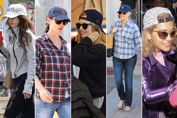 Mũ lưỡi trai mang phong cách bụi bặm cũng được nhiều sao nữ Hollywood lựa chọn trong mùa thu.