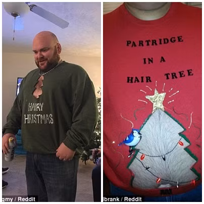 Gây sốt hơn là kiểu dáng áo len khoét cây thông để lộ những bộ phận nhạy cảm như ngực hay bụng đầy lông của các quý ông.