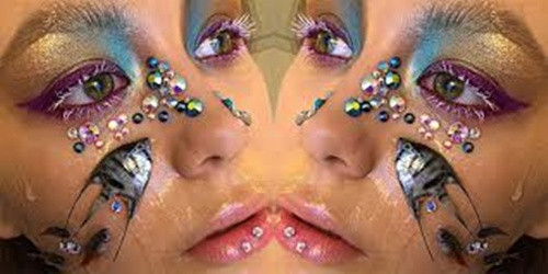 Tuy nhiên, ngay khi bức ảnh đầu tiên được đăng lên nó đã bị ném đá dữ dội vì phong cách trang điểm lạ thường và tàn nhẫn: Trang điểm với cá chết.