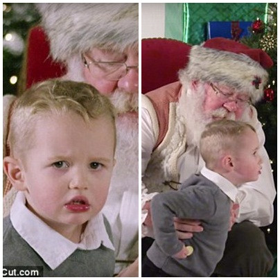 Chàng trai trẻ này có vẻ như không thể tin cha mẹ lại có thể để chú bé một mình với ông lão tóc bạc trắng lạ lẫm.