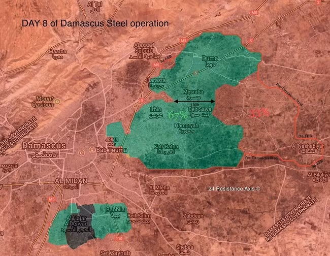 Tổng quan tình hình khu vực Đông Ghouta, ảnh South Front.