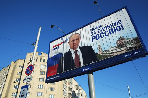 Ngày 18/3 người dân Nga sẽ đi bầu cử, chọn lựa cho đất nước một vị tổng thống mới. Ảnh: The Times