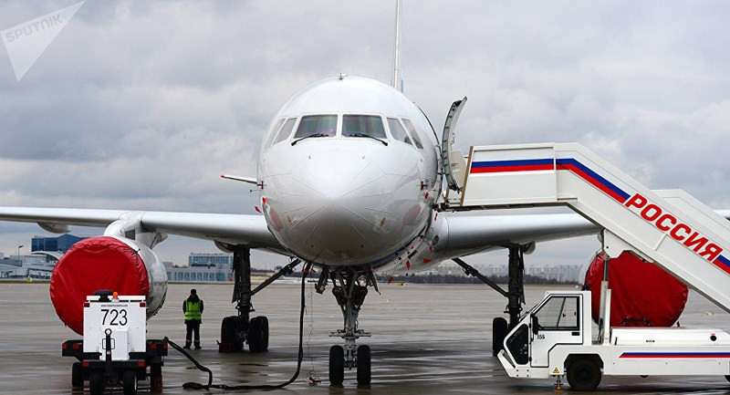 Máy bay chuyên chở các quan chức VIP của Nga Tu-204-300. Ảnh: Sputnik.