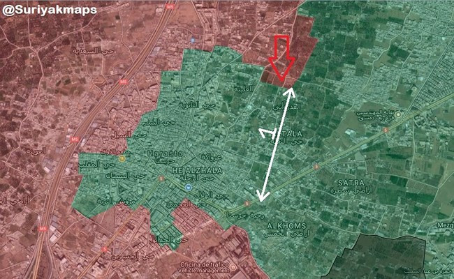 Cuộc tấn công trong khu vực quận Harasta của quân đội Syria, ảnh South Front