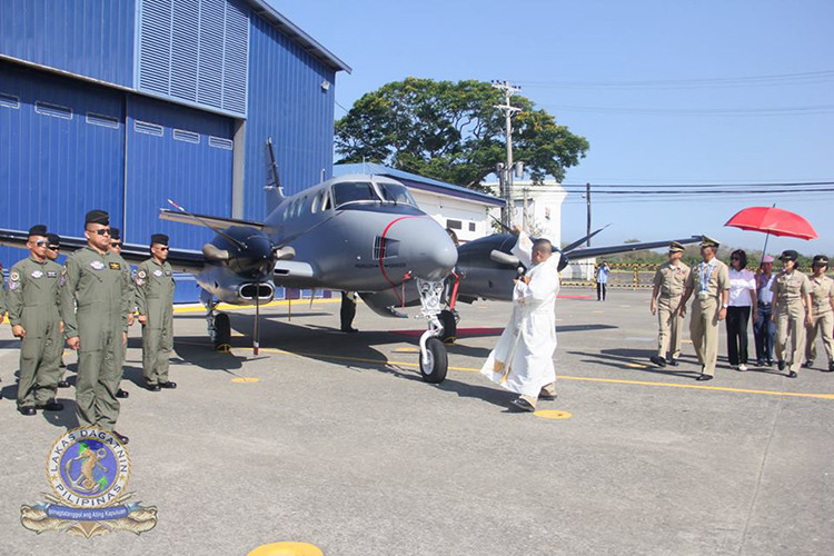 Hình ảnh King Air C-90 trong lễ biên chế cho Hải quân Philippines hôm 19/3. Nguồn ảnh: The Philippine Fleet.