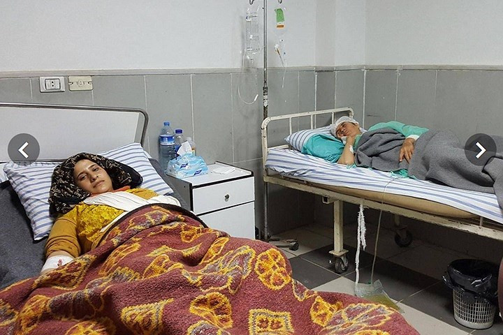 Các nạn nhân là người Kurd Syria ở Afrin, bị thương sau các đợt không kích của máy bay Thổ Nhĩ Kỳ vào ngày 21/1. Ảnh: Yara Ismail.
