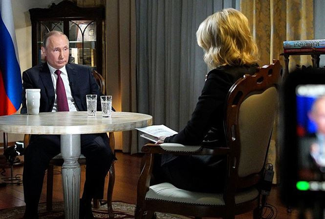 Tổng thống Nga Putin trả lời phỏng vấn kênh NBC News. Ảnh: Điện Kremlin.