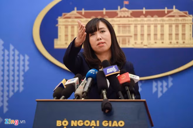 Người phát ngôn Bộ Ngoại giao Việt Nam Lê Thị Thu Hằng. Ảnh: Tiến Tuấn.
