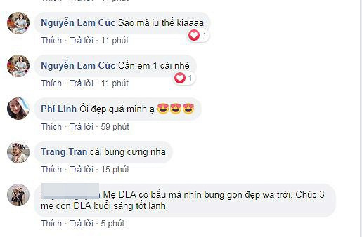 Diep Lam Anh khoe bung bau vuot mat sau 6 thang sinh con gai