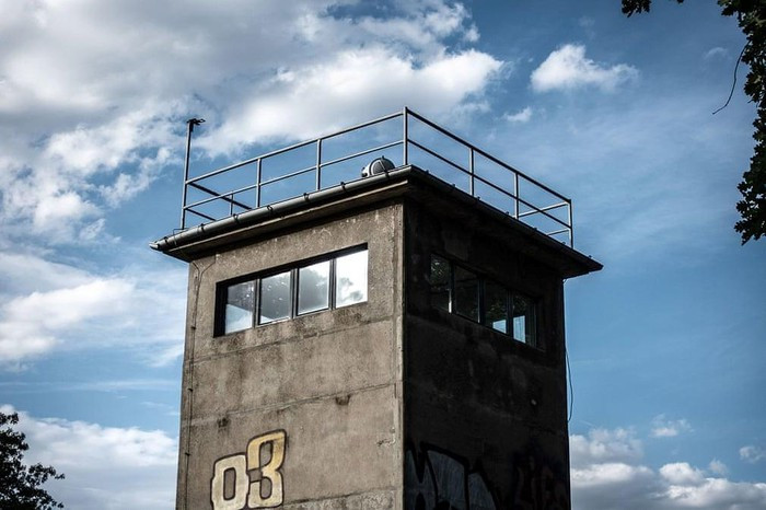 Tháp canh của sở chỉ huy Schlesischer Busch trước đây.