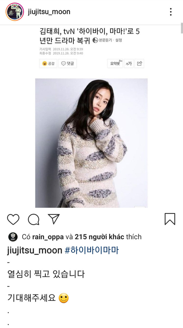 Bi Rain cong khai binh luan ninh not ba xa khien fan 