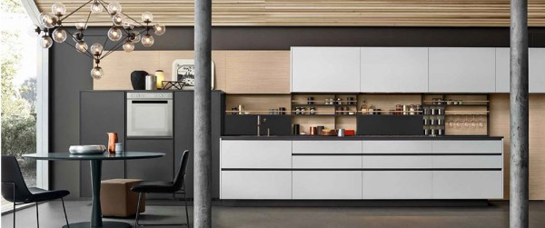 Nhà bếp thiết kế ngăn nắp, khoa học.