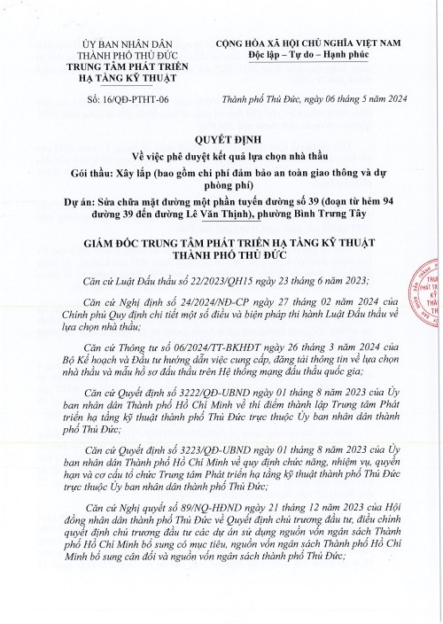 TP. HCM: Ít cạnh tranh, Công ty Dương Linh trúng gói thầu gần 1,4 tỷ TP. HCM: It canh tranh, Cong ty Duong Linh trung goi thau gan 1,4 ty