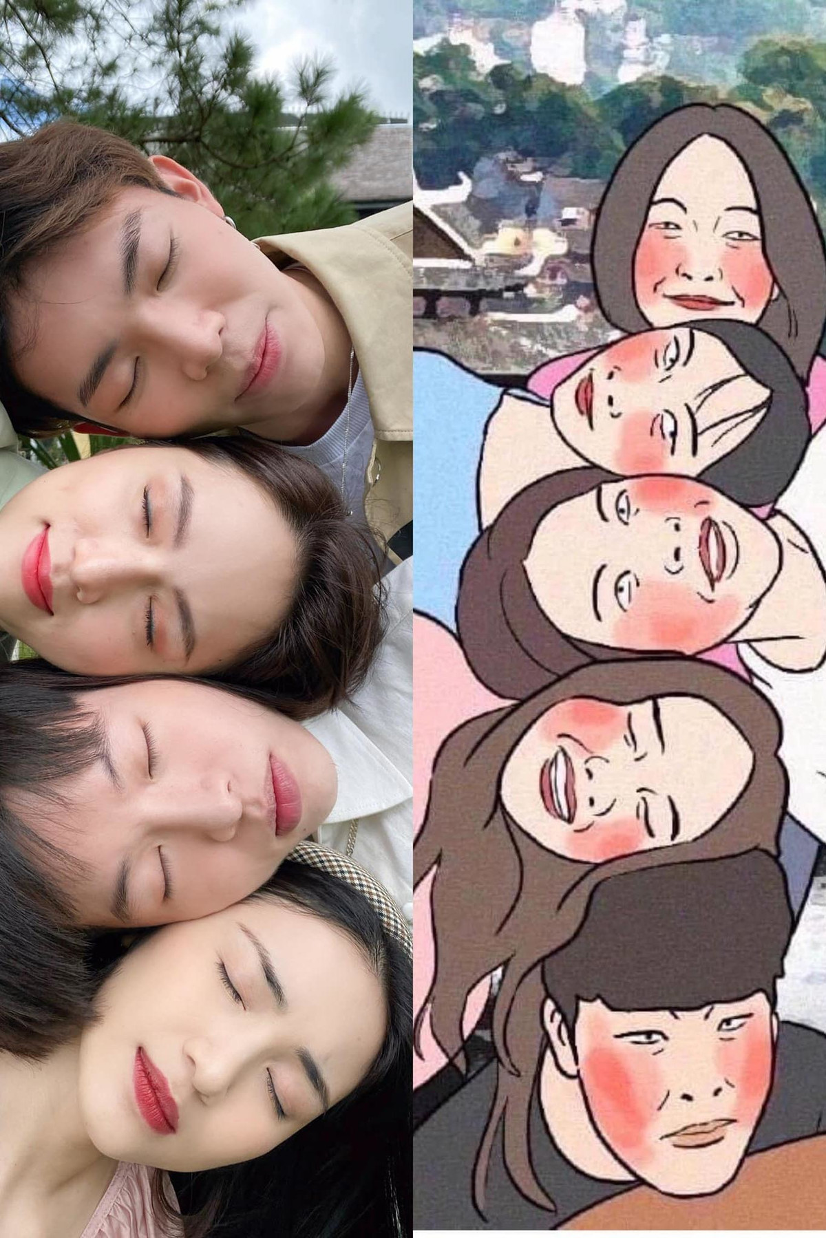 Loạt ảnh với những dáng bá đạo theo kiểu nhóm bạn thân khi đi du lịch cùng hội bạn thân khiến khán giả cười thả ga.