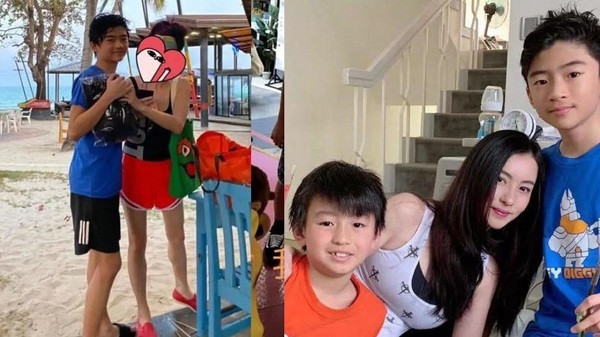 Sao Hoa ngữ Trương Bá Chi cũng hay chia sẻ hình ảnh của con lên mạng xã hội. Cuộc hôn nhân với chồng cũ là Tạ Đình Phong tan vỡ, cô giành được toàn quyền nuôi hai cậu con trai Lucas Tạ Chấn Hiên và Quintus Tạ Chấn Nam. Đầu tháng 3/2020, Trương Bá Chi chia sẻ một số hình ảnh trong chuyến đi chơi cùng hai con. Nữ diễn viên tự hào khoe cậu con trai lớn đã cao hơn mẹ dù mới 12 tuổi. Con trai thứ 2 Quintus có gương mặt giống Trương Bá Chi và chiều cao vượt trội dù mới 10 tuổi. Cậu bé có đam mê ca hát, nấu ăn và yêu thích vận động.