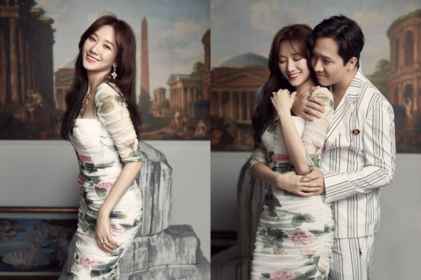 4 năm lập gia đình, Hari Won luôn thấy mình may mắn bởi lấy được người chồng tâm lý, luôn yêu thương và chở che mình.