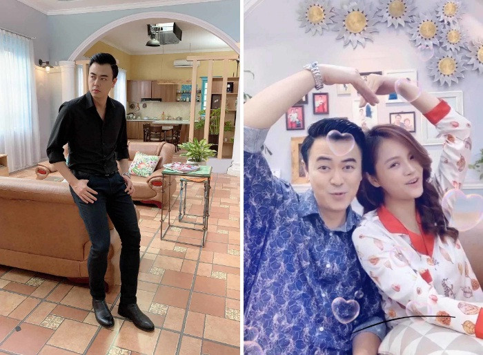 "Ngôi nhà này giờ chỉ còn lại mình tôi", Tuấn Tú đăng kèm bức ảnh đáng yêu chụp cùng Thu Quỳnh khi đóng 'Những ngày không quên'.