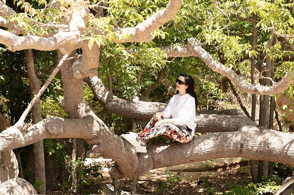 Hoa hậu Giáng My tìm sự bình yên trong cuộc sống bằng cách đi du lịch. U50, Hoa hậu Đền Hùng vẫn được khen ngợi về sắc vóc tươi trẻ, khỏe khoắn.