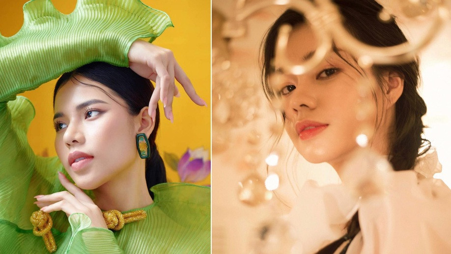 Đỗ Thị Minh Tâm - Nguyễn Phương Trà My: Người đẹp sinh năm 1998 có khuôn cằm V-line, sống mũi cao và đôi môi đầy đặn gợi liên tưởng tới diễn viên Vợ ba Nguyễn Phương Trà My. Ở góc chụp chéo từ dưới lên, hai người đặc biệt giống nhau.