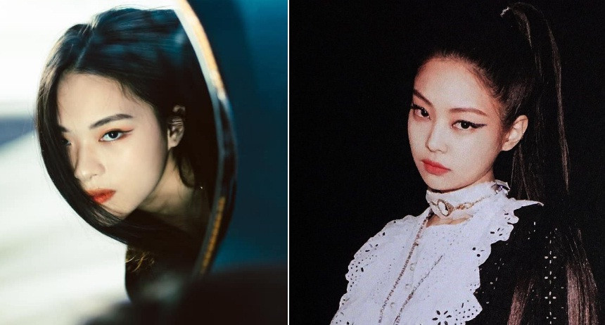 Nhiều người nhận xét Ngọc Trang có thần thái lạnh lùng và ánh mắt sắc sảo "như cùng một khuôn" với nữ ca sĩ người Hàn. Cô sinh năm 2001, đến từ Hà Tĩnh và đang là một trong những thí sinh thu hút tại trang fanpage Hoa hậu Việt Nam 2020.