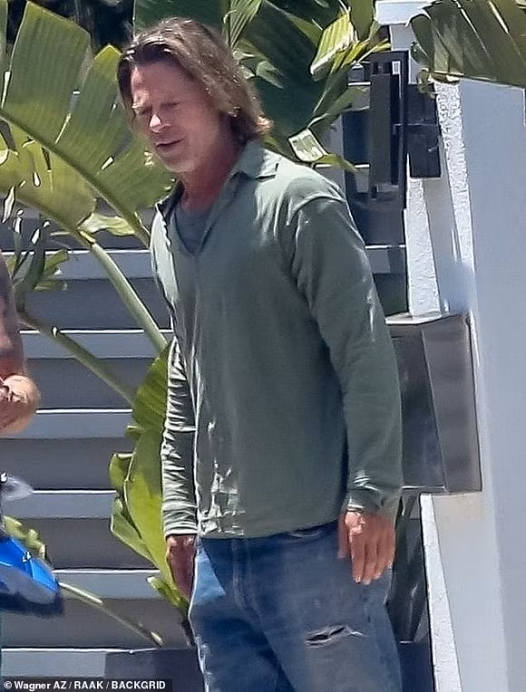 Brad Pitt gia nua voi mai toc dai luot thuot, rau ria xom xoam-Hinh-4